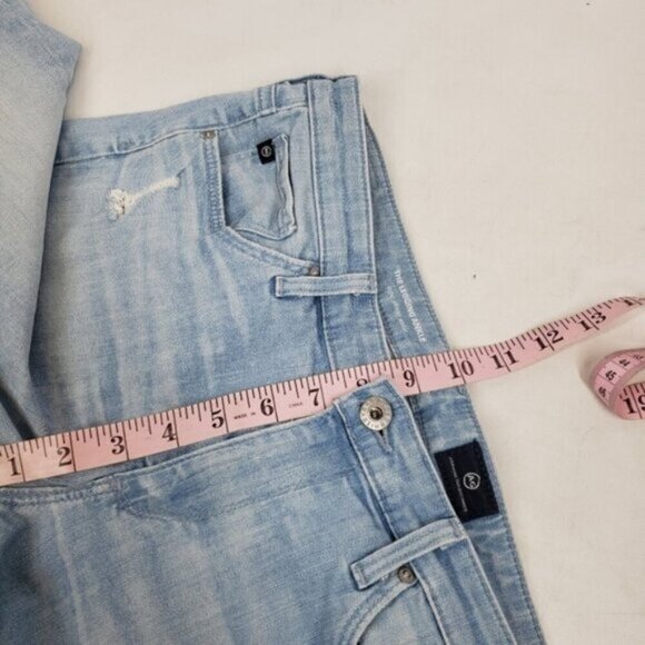 AG Adriano Goldschmied Legging Ankle Jeans Light Wash Size 30 Distressed - Picture 12 of 14